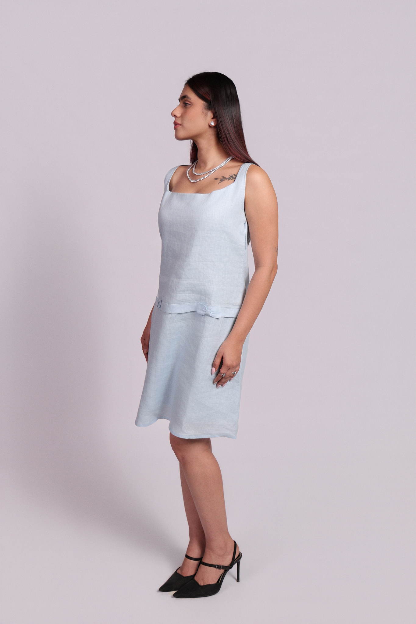 Amal Dress Sky Blue