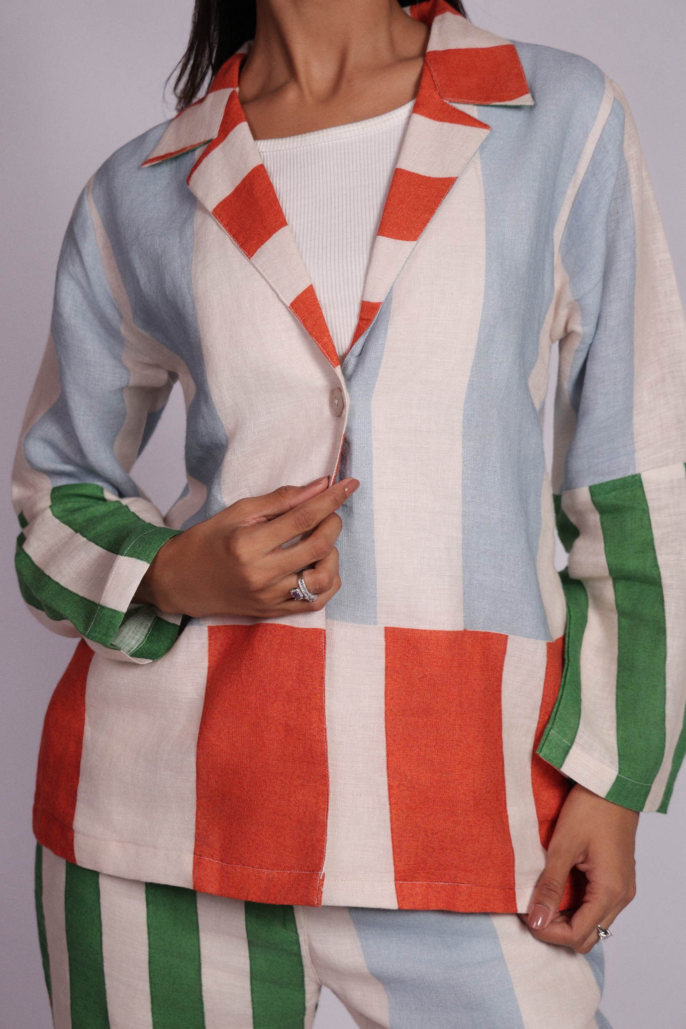 Zivah Blazer Harbor Stripes