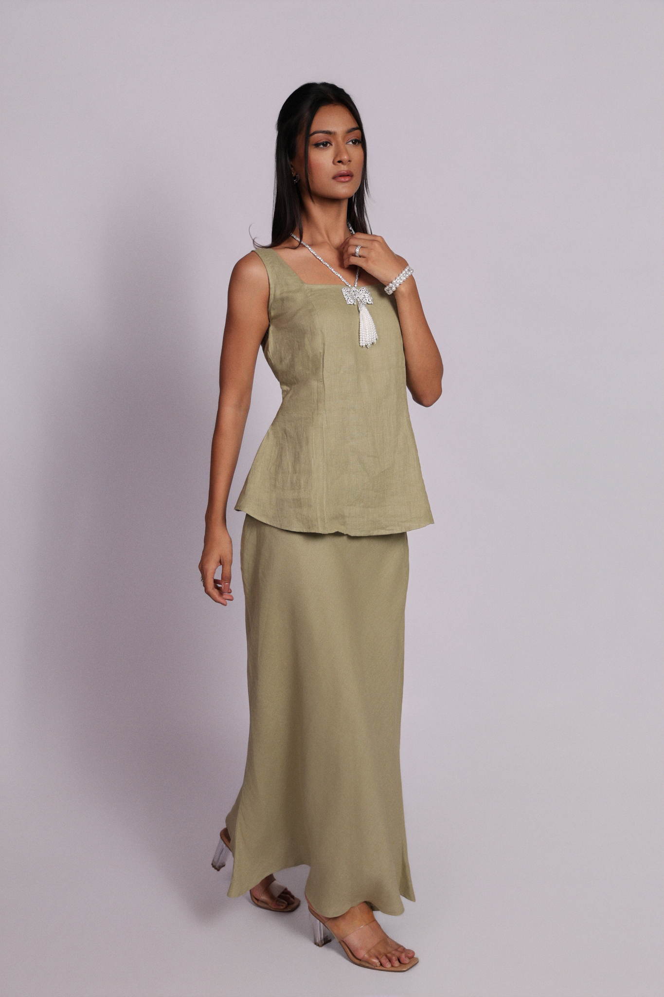 Ana Skirt Soft Olive