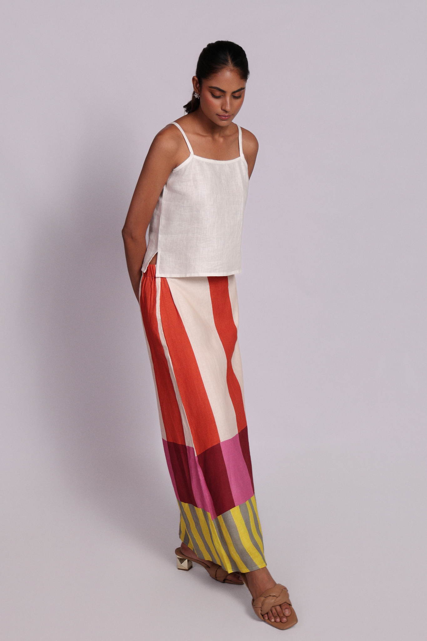 Sicily Skirt Sunset Stripes