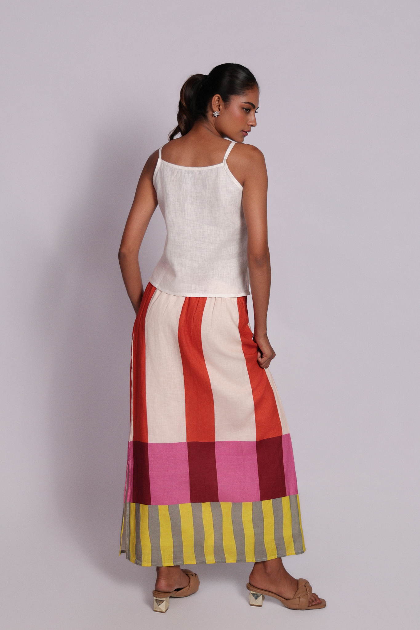 Sicily Skirt Sunset Stripes