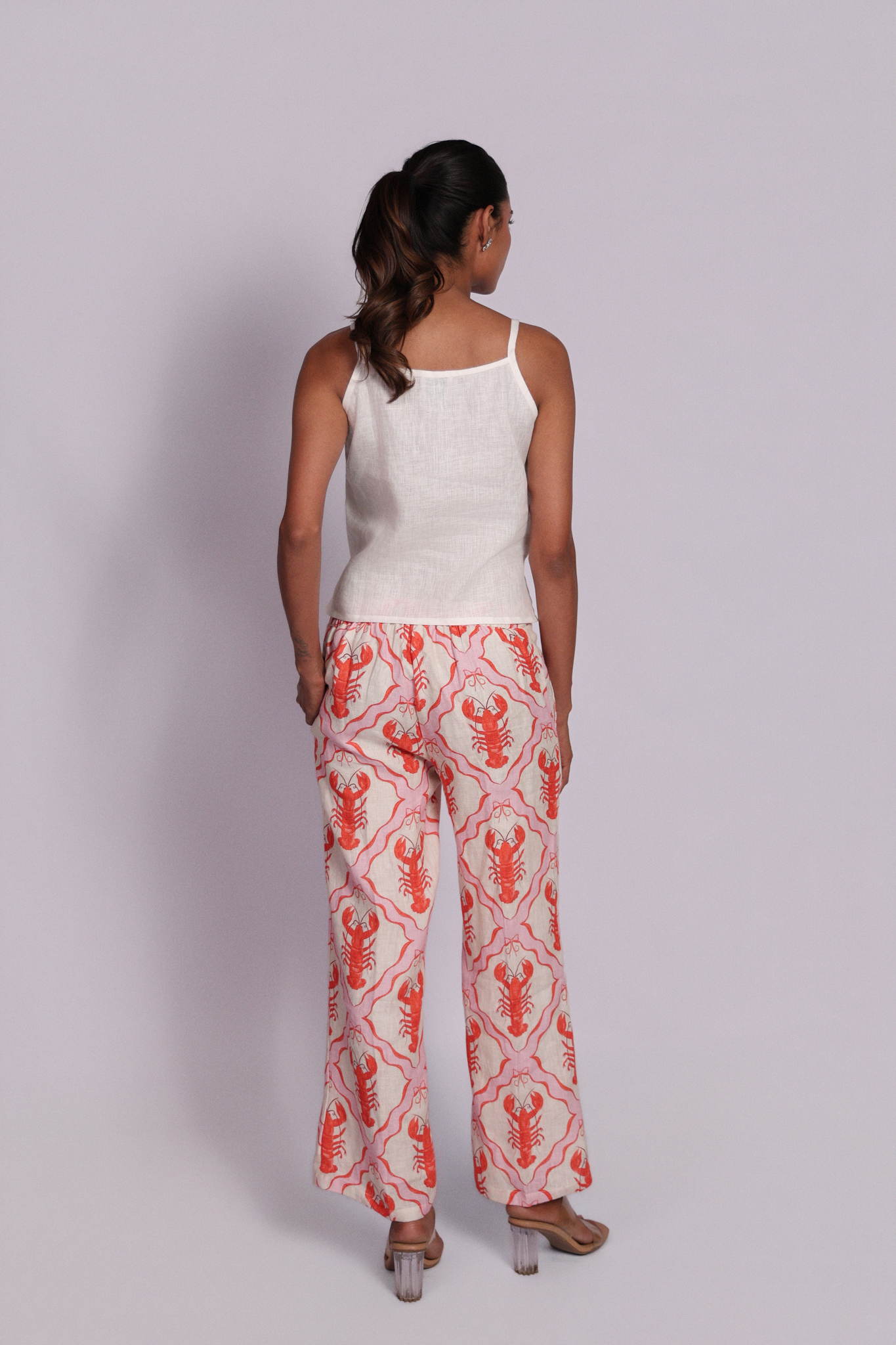 Aster Pants Coral Lobster