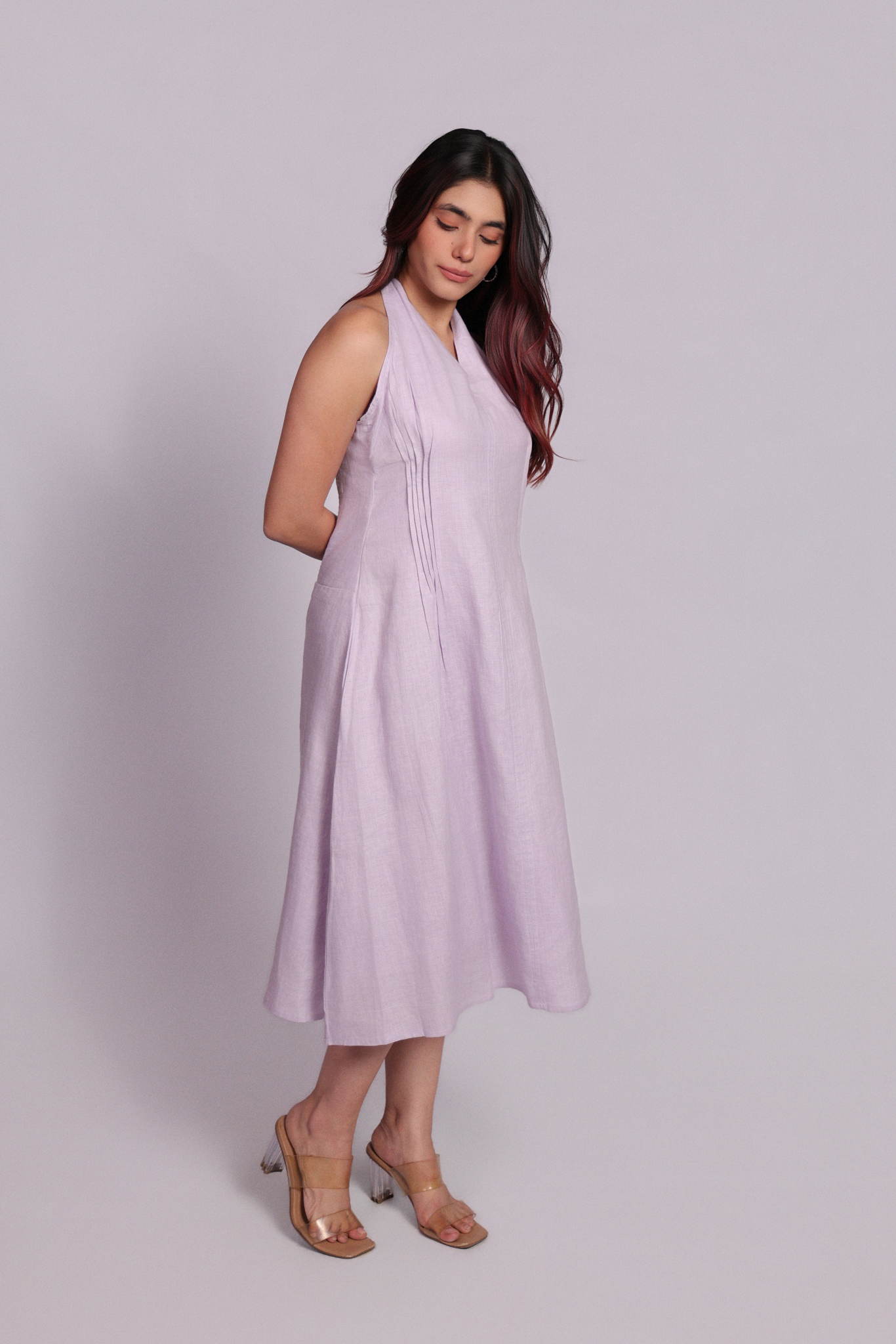 Nori Dress Smoky Lilac