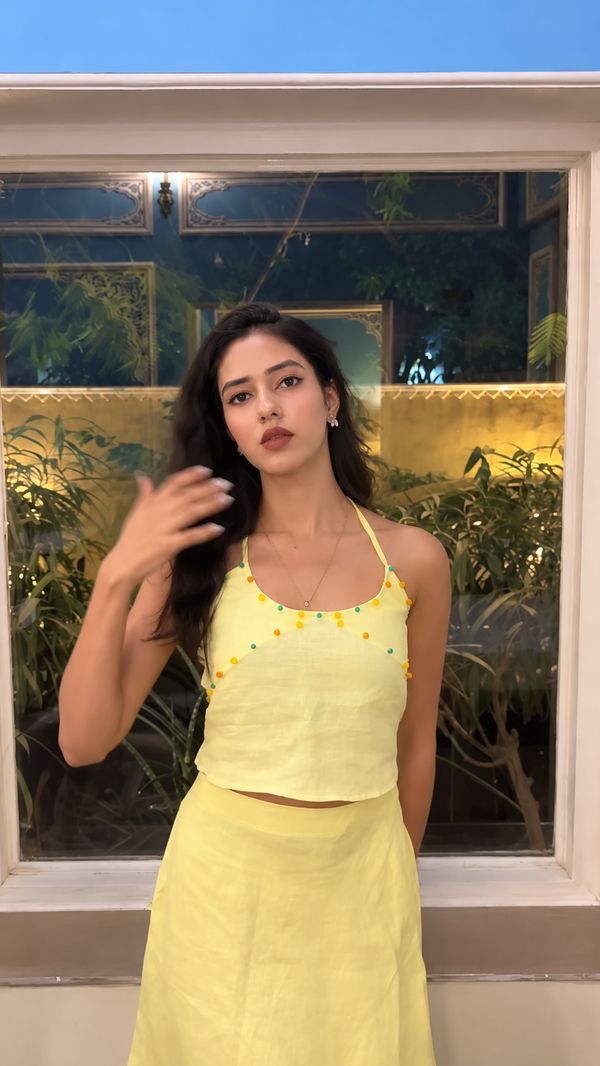 Tulum Skirt Lemon Yellow