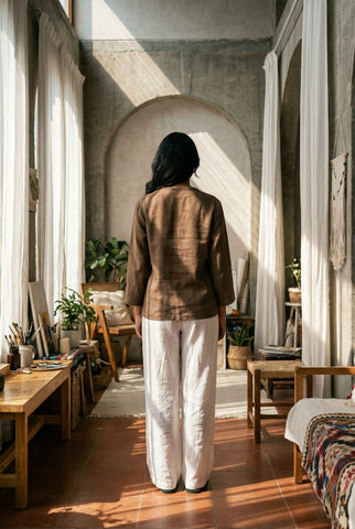 Figueroa Top Chikoo Brown