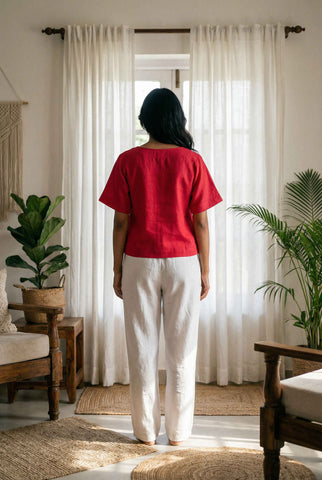 Magnolia Top Fuchsia Pink