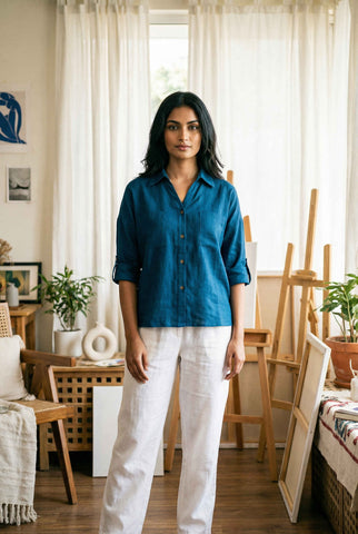 Zoey Shirt Agave Teal