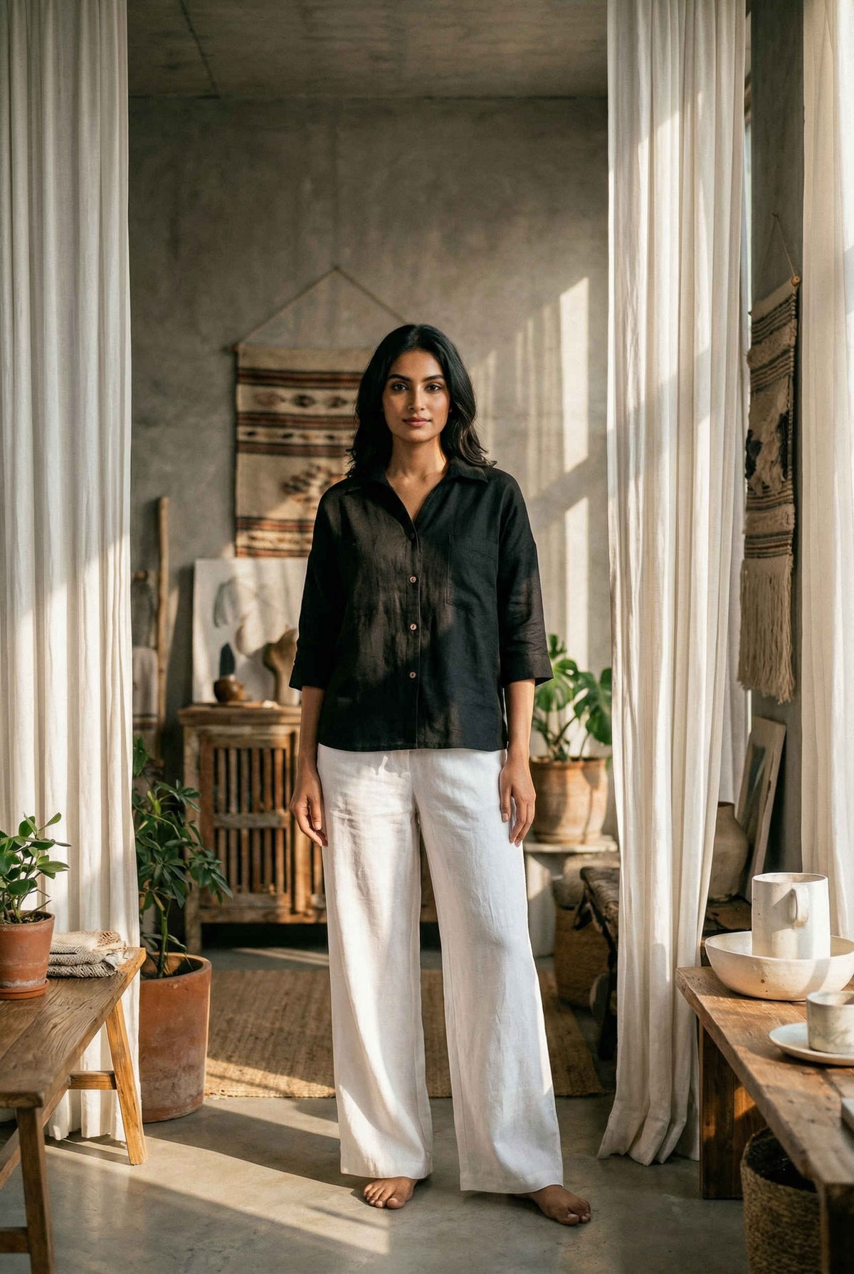 Zoey Shirt Jet Black