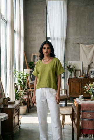 Magnolia Top Shamrock Green