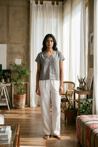 Nolana Top Cloud Grey