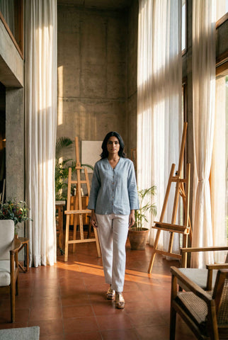 Figueroa Top Sky Blue