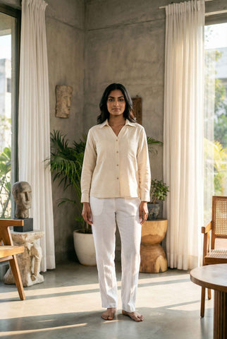 Zoey Shirt Whipped Cream