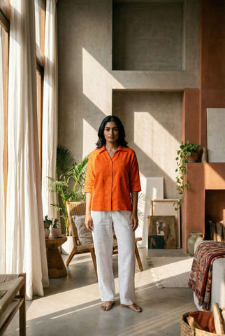 Zoey Shirt Juicy Tangerine