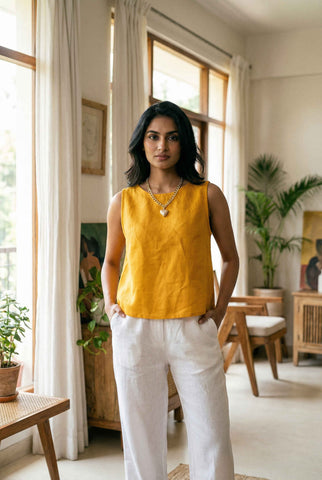 Maisie Top Honey Mustard