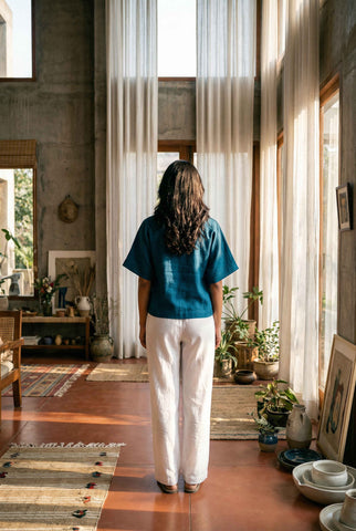 Magnolia Top Agave Teal