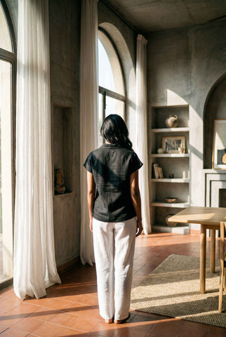 Maelis Top Jet Black