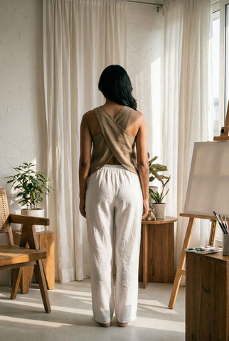 Maisie Top Raw Linen