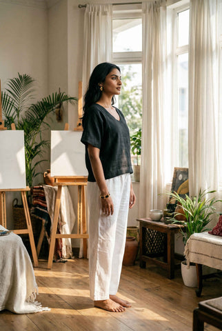 Magnolia Top Jet Black