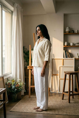 Zoey Shirt Whipped Cream