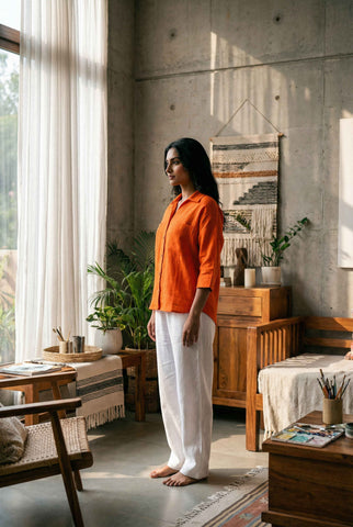 Zoey Shirt Juicy Tangerine