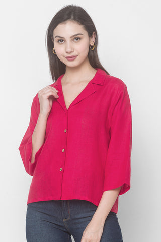 laelia shirt fuchsia pink