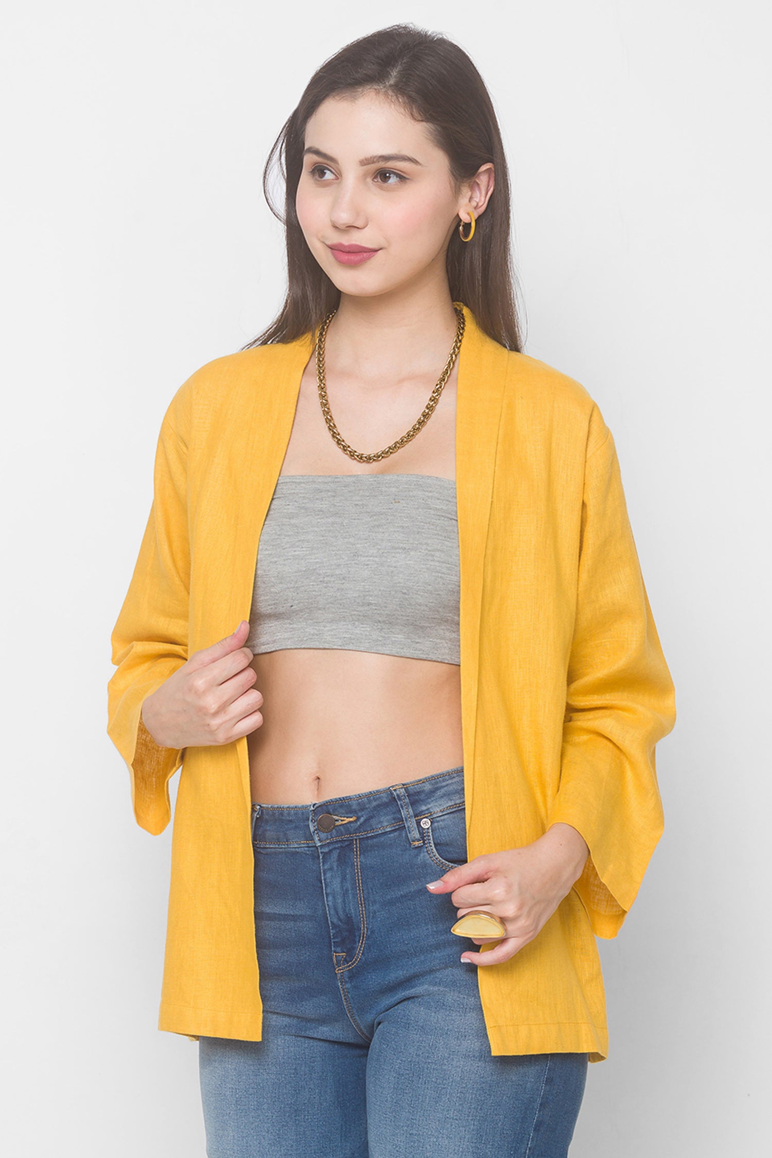 Nemesia Coat Raw Linen