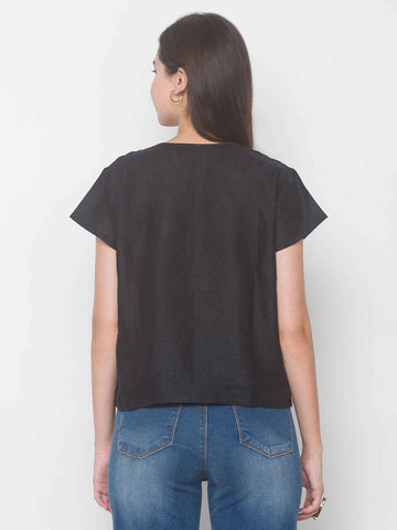 Nolana Top Jet Black