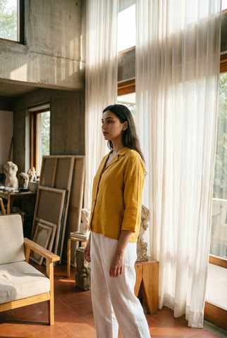 Laelia Shirt Honey Mustard
