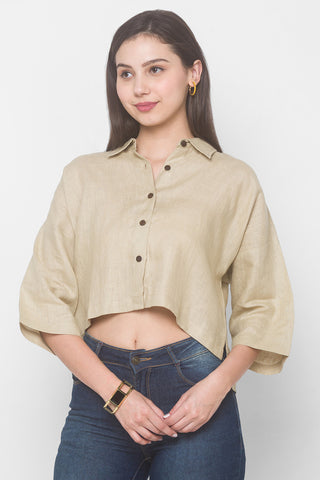 Zinnia Shirt Raw Linen