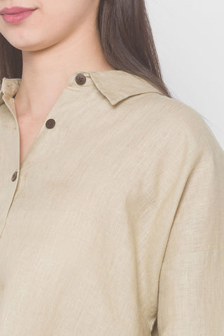 Zinnia Shirt Raw Linen